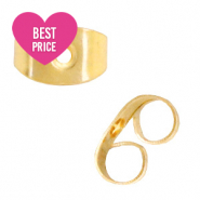 Zubeh&ouml;r aus Stainless Steel - Rostfreiem Stahl Ohrringe Verschluss Gold