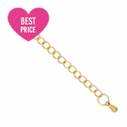 Zubeh&ouml;r aus Stainless Steel - Rostfreiem Stahl Verl&auml;ngerungskette drop Gold