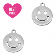 Anh&auml;nger aus Stainless Steel - Rostfreiem Stahl Smiley Silber