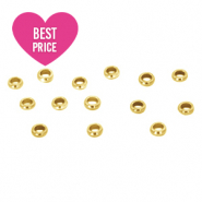 Zubeh&ouml;r aus Stainless Steel - Rostfreiem Stahl Quetschperlen 3mm Gold