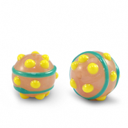 Perlen Acryl Dots Green-yellow