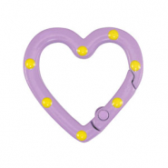 Farbiges Zubeh&ouml;r F&uuml;r Schl&uuml;ssel Anh&auml;nger Heart Purple-yellow