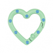 Farbiges Zubeh&ouml;r F&uuml;r Schl&uuml;ssel Anh&auml;nger Heart Green-blue