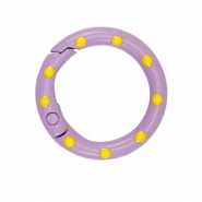 Farbiges Zubeh&ouml;r F&uuml;r Schl&uuml;ssel Anh&auml;nger Ring Purple-yellow