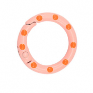 Farbiges Zubeh&ouml;r F&uuml;r Schl&uuml;ssel Anh&auml;nger Ring Pink-orange