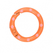 Farbiges Zubeh&ouml;r F&uuml;r Schl&uuml;ssel Anh&auml;nger Ring Orange-pink
