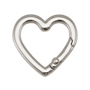 Zubeh&ouml;r F&uuml;r Schl&uuml;ssel Anh&auml;nger Heart Silver