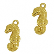 Anh&auml;nger aus Stainless Steel - Rostfreiem Seahorse Gold