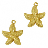 Anh&auml;nger aus Stainless Steel - Rostfreiem Starfish Gold