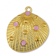 Anh&auml;nger Metall DQ Shell Light Pink-Gold (Nickelfrei)