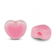 Perlen Acryl Heart Pink