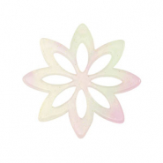 Anh&auml;nger aus Resin Flower Multicolor lilac-green