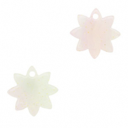 Anh&auml;nger aus Resin Flower Multicolor lilac-green