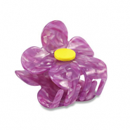 Haarschmuck hair clamp Flower Purple
