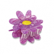 Haarschmuck hair clamp Flower Purple