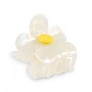 Haarschmuck hair clamp Flower White