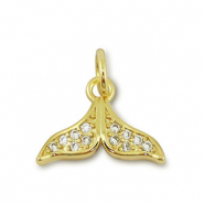 TQ Metall Brass Anh&auml;nger Tail Gold