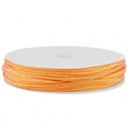 Band Macram&eacute; geflochten 1mm Orange metallic