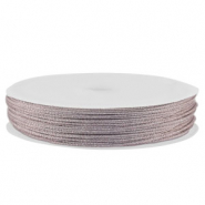 Band Macram&eacute; geflochten 1mm Light purple metallic