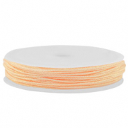 Band Macram&eacute; geflochten 1mm Peach metallic