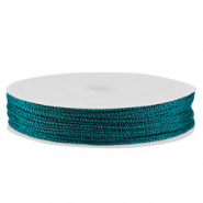 Band Macram&eacute; geflochten 0,8mm Teal metallic