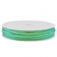 Band Macram&eacute; geflochten 0,8mm Green metallic