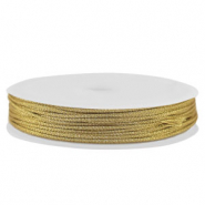 Band Macram&eacute; geflochten 0,8mm Gold metallic