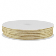 Band Macram&eacute; geflochten 0,8mm Light gold metallic