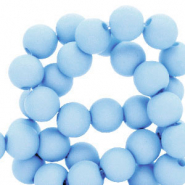 6 mm Perlen aus Acryl Light blue