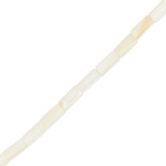 Perle Muschel Tube Off white