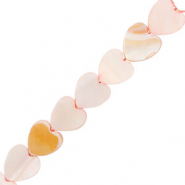 Perle Muschel Heart Light pink