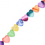 Perle Muschel Heart Multicolour