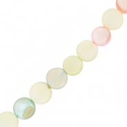 Perle Muschel Flat Round Multicolour pastel