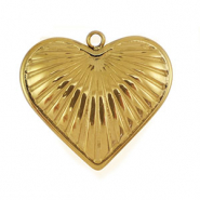 Anh&auml;nger aus Stainless Steel - Rostfreiem Stahl Heart Gold
