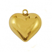Anh&auml;nger aus Stainless Steel - Rostfreiem Stahl Heart Gold