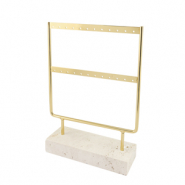 Schmuck Display f&uuml;r Ohrringe Natural-gold