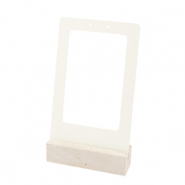 Schmuck Display f&uuml;r Ohrringe Natural-off white