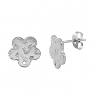 Stainless Steel - Rostfrei Stahl Ohrringe Silver