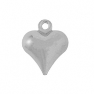 Anhänger aus Stainless Steel - Rostfreiem Stahl Heart Silver
