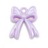 Anh&auml;nger Acryl Bow Lilac purple-pearl shine coating