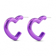 Musthave Ohrringe Heart Purple