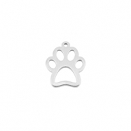 Anh&auml;nger aus Stainless Steel - Rostfreiem Stahl Dog Paw Silver