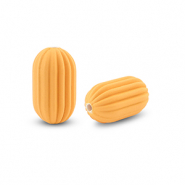 Perlen Acryl Oval Orange