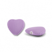 Perlen Acryl Heart Purple