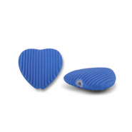 Perlen Acryl Heart Blue