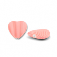 Perlen Acryl Heart Salmon pink