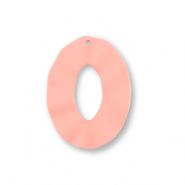 Anh&auml;nger Acryl Oval Salmon pink