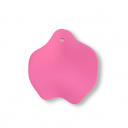 Anh&auml;nger Acryl Leaf Magenta pink