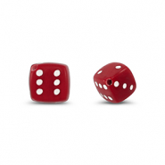 Perlen Acryl Dice Red