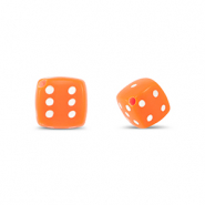 Perlen Acryl Dice Orange